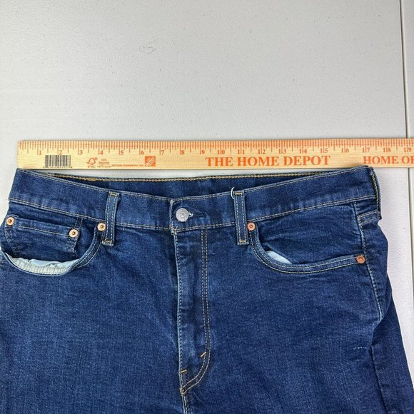 Levi's 514 Mens Jeans Size 36x32 Regular Straight Mid Rise Actual Size (34x32) - Picture 9 of 11